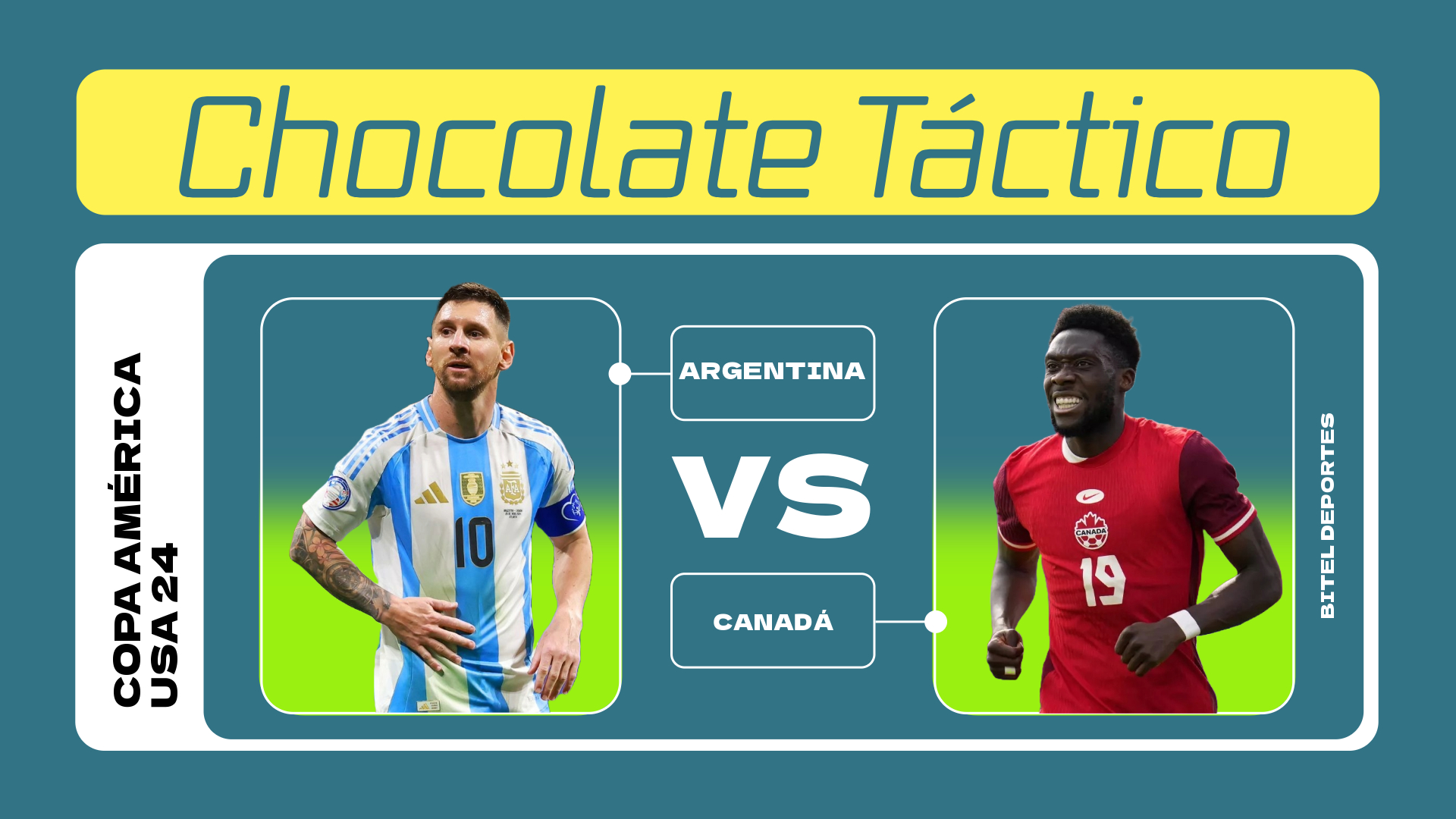 Chocolate táctico Semifinal Argentina vs Canada