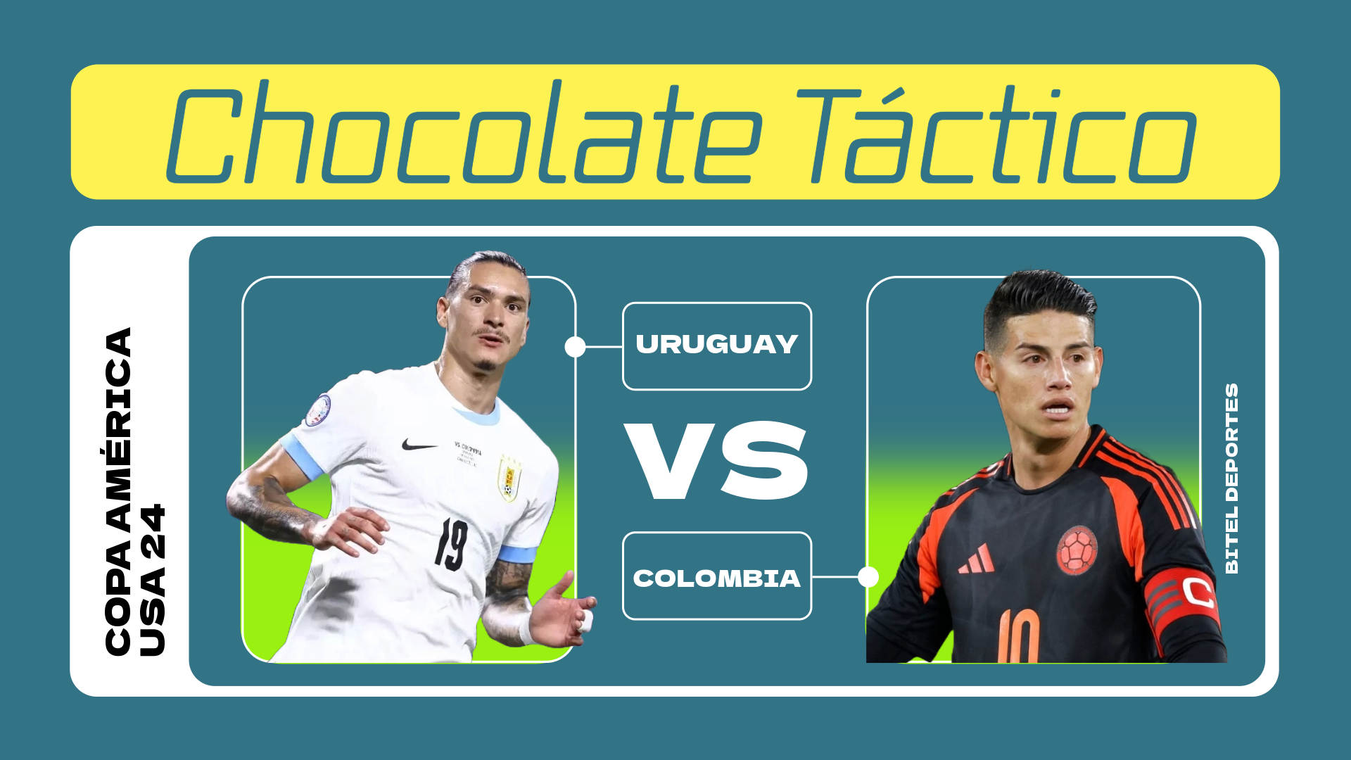 Semifinal Colombia vs Uruguay, Chocolate táctico 